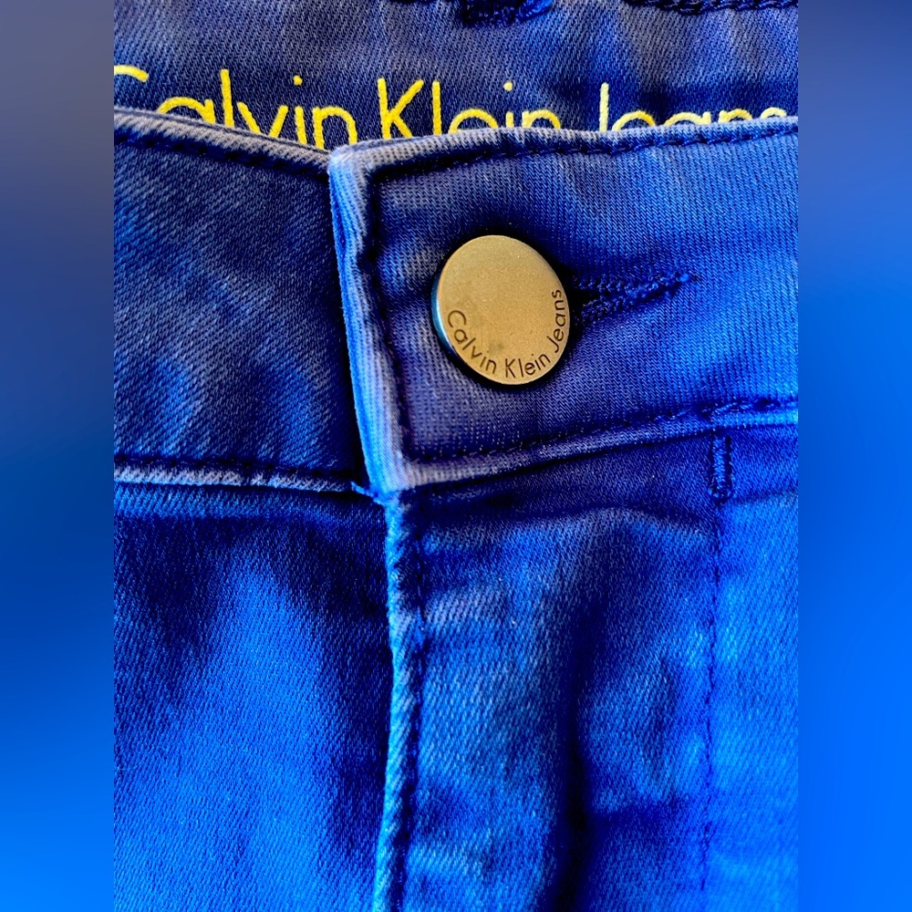 Vintage CK Shorts Sz 28 Midrise Classic 5 Pocket Blue New with Tags
